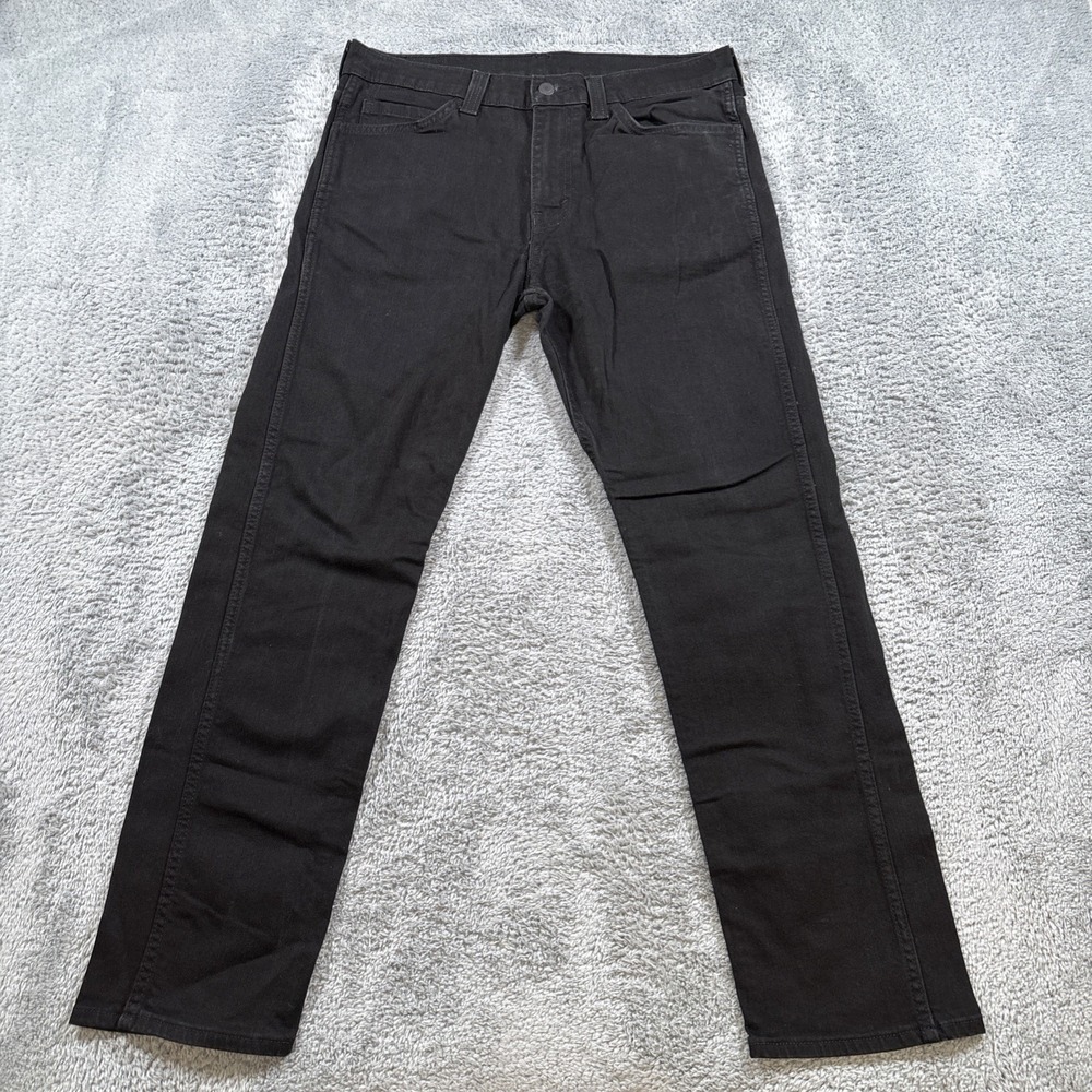 Levi's 508 Regular Taper Jeans Mens 32x30 Black Stretch Denim Casual Pants